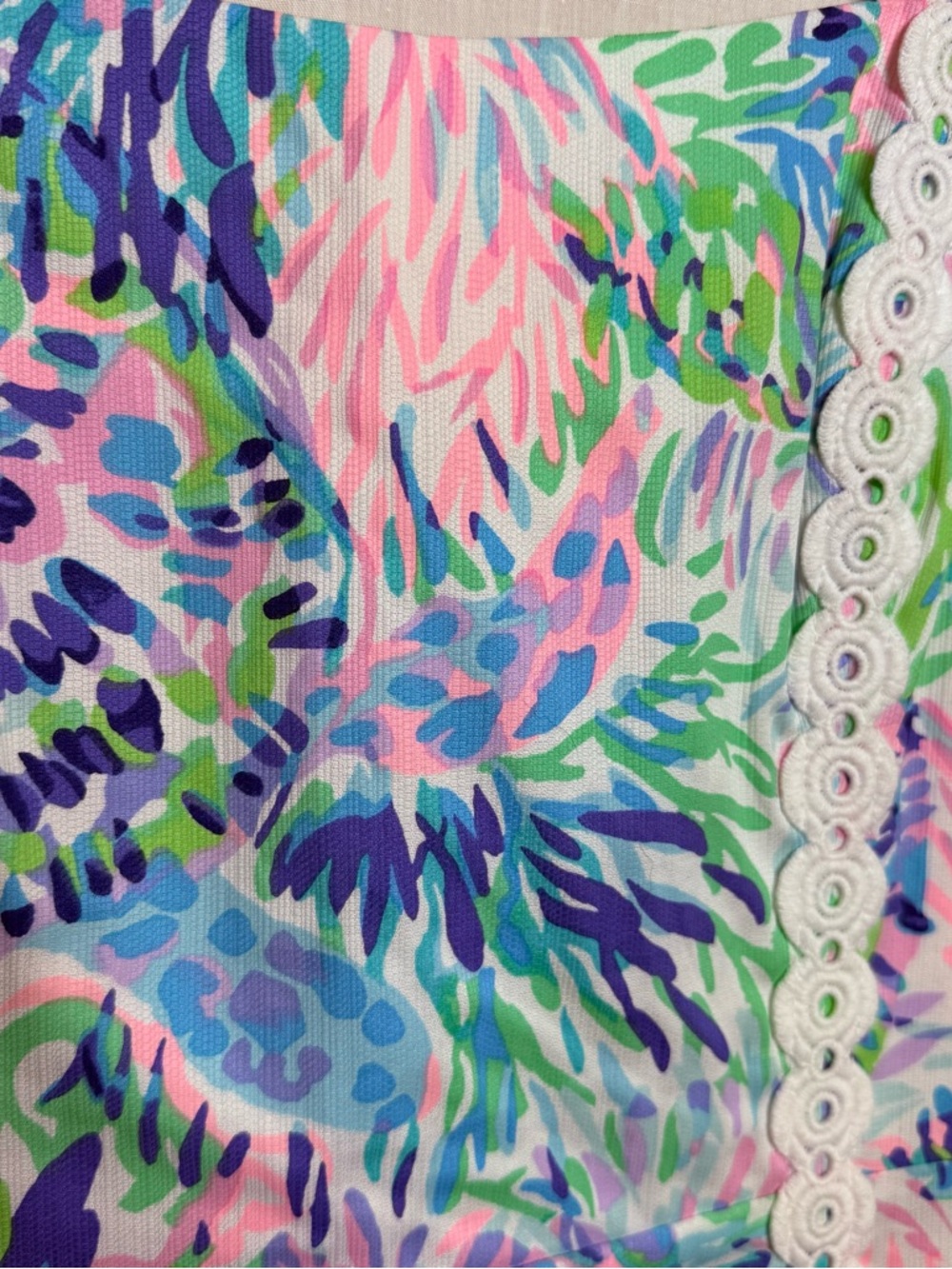 Lilly Pulitzer Jesse Romper Dress Size 8 Shell Of A Party Scallop Lace NWT - Picture 4 of 14